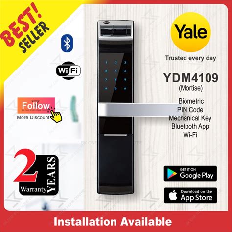 Skl Diy Uptown Yale Biometrics Digital Door Lock Ydm 4109 Promotion