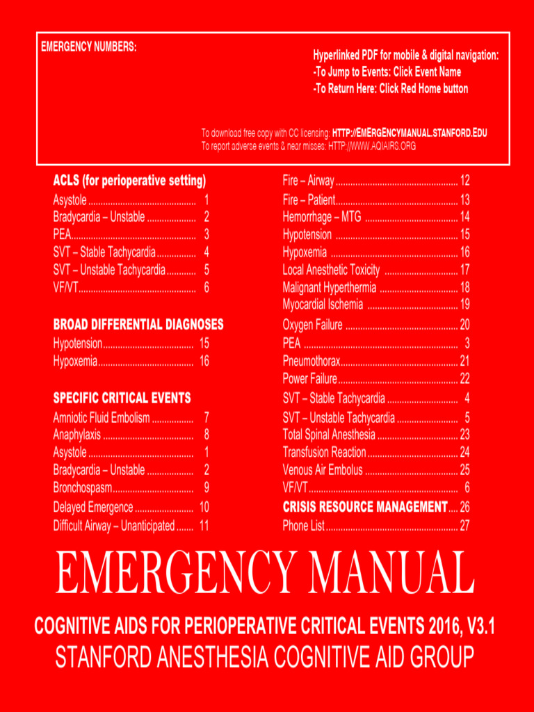 Stanford Emergency Manual