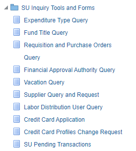 Stanford Oracle Financials