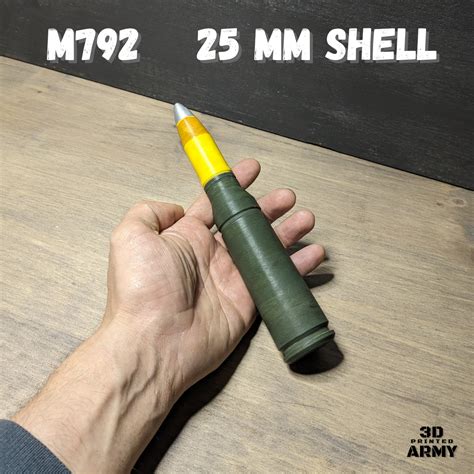 Stl File 25 Mm Shell M792 Bushmaster 3D Printing Template To