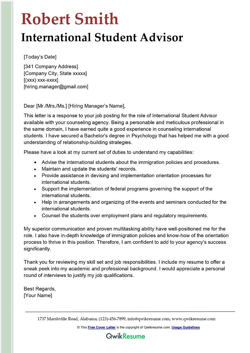 Student Job Cover Letter Template Infoupdate Org