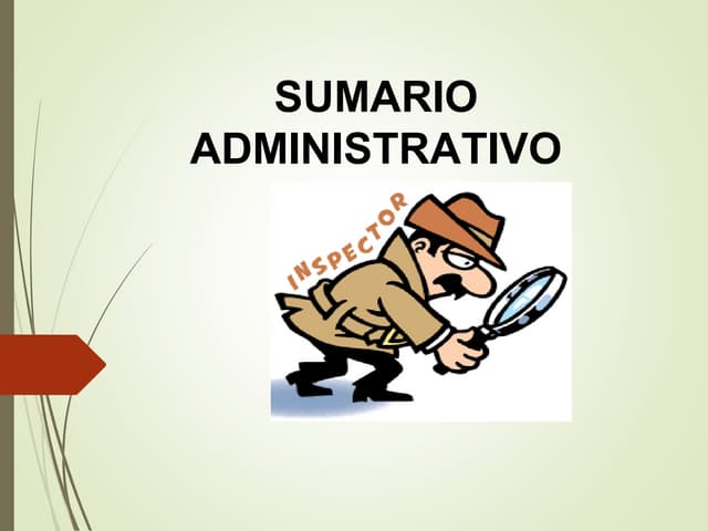 Sumario Administrativo Policial