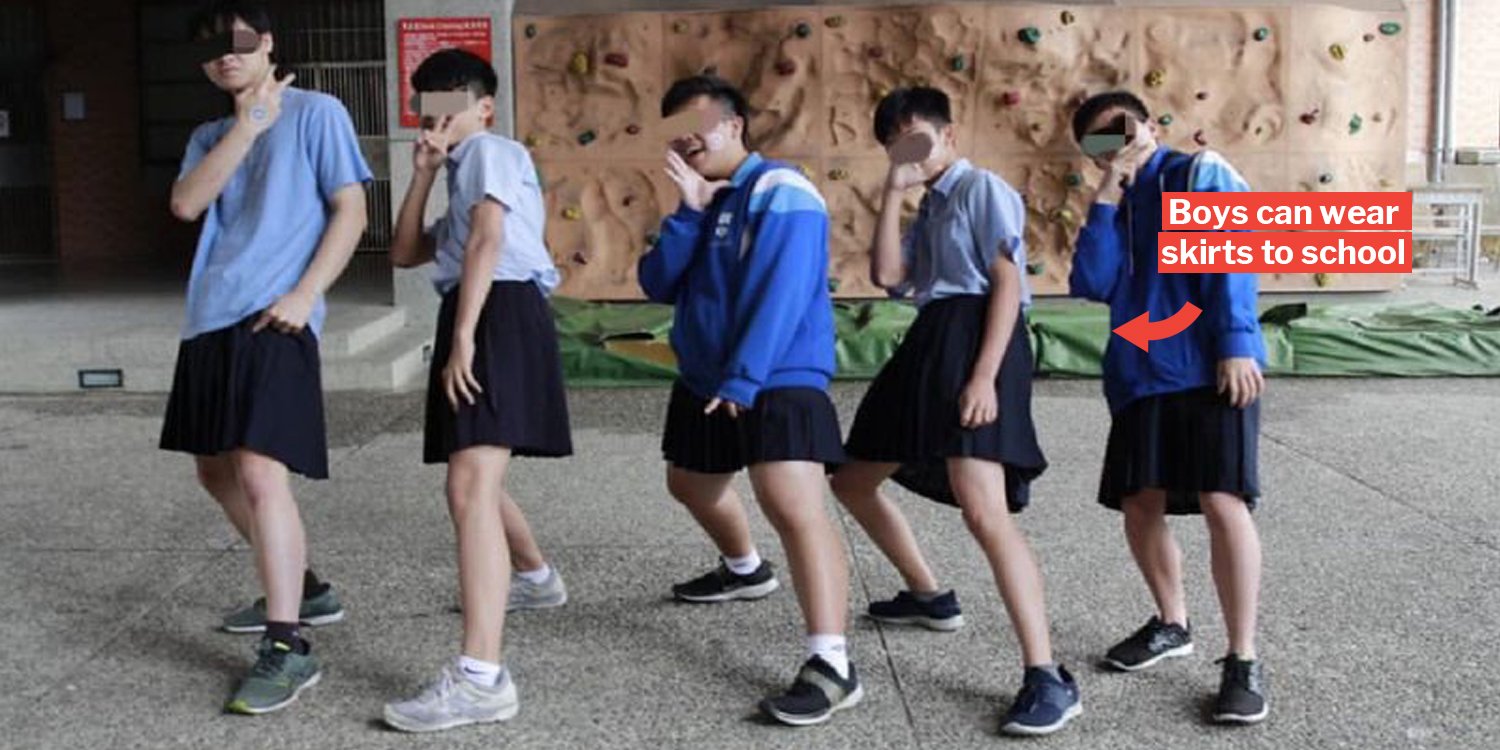 Taiwanese Boys Can Wear Skirts In This School But S Pore Schools