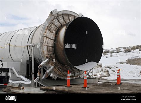 The Booster Nozzle Seen Following Final Test Firing Space Shuttle Solid