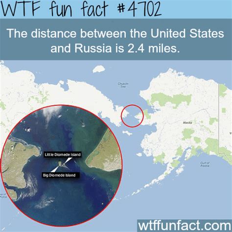 The Distance Between The Us And Russia Wtf Fun