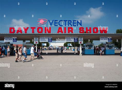 The Entrance To The Vectren Dayton Air Show Stock Photo Alamy