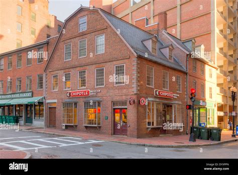 The Historic Old Corner Bookstore In Boston Massachusetts Stock Photo