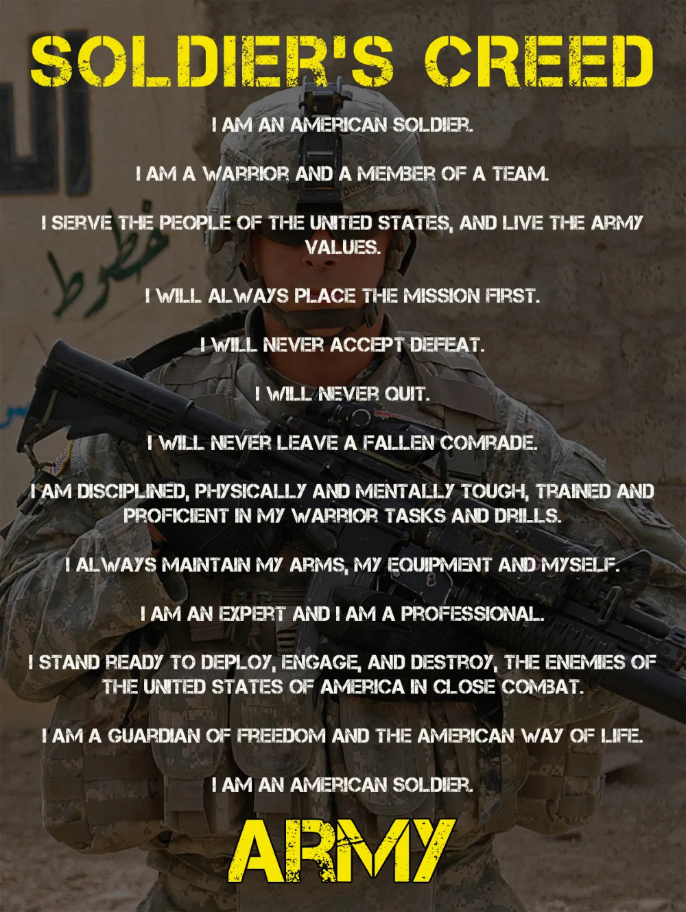 The Soldier S Creed Army