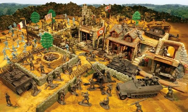 Toys Hobbies Battleground Playset Hard Plastic Classic Toy Soldiers