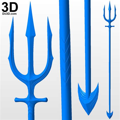 Trident Aquaman 3D Model 3D Printable Cgtrader