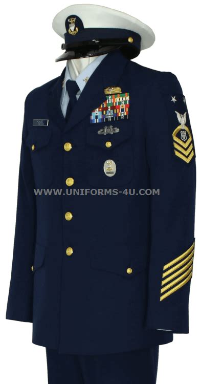 U S Coast Guard Male Cpo Enlisted Service Dress Blue Uniform