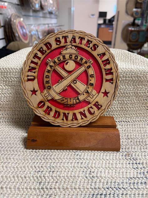 United States Army Ordnance Corps Desktop Plaque Etsy