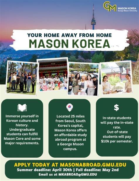 Unlock Global Opportunities Study Business At Mason Korea George