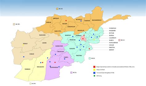 Us Bases In Afghanistan Map China Map Tourist Destinations