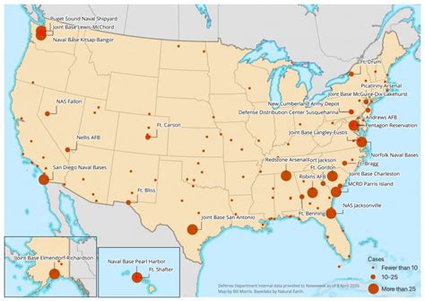 Us Military Bases Map Us Military Installations Map