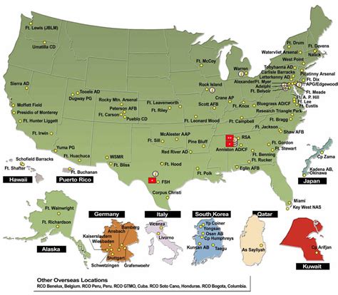 Us Military Installation Map