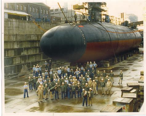 Uss Hawkbill Ssn 666 Mare Island Naval Shipyard Dry Dock In Vallejo