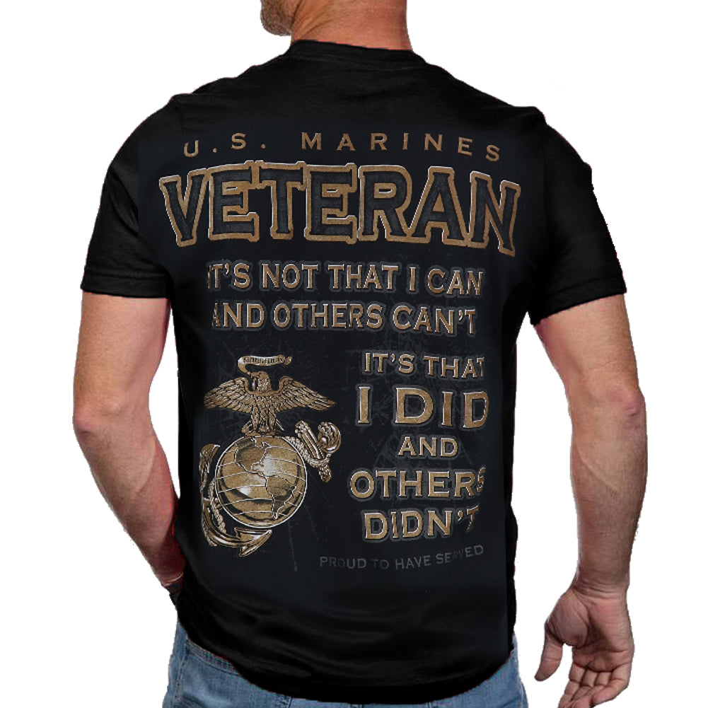 Veteran Marines I Did T Shirt Sgt Grit