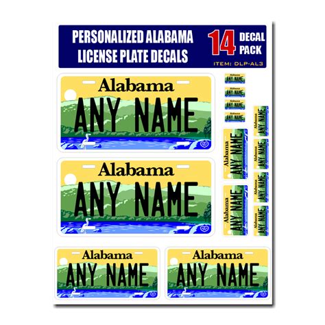 What Alabama Personalized Tags Available? Options