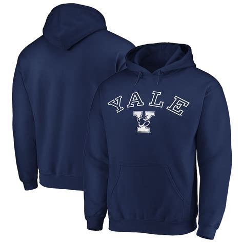 Yale Bulldogs Fanatics Branded Campus Pullover Hoodie Navy