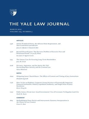 Yale Law Journal By Yale Law Journal Overdrive Ebooks Audiobooks