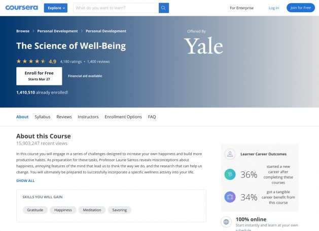 Yale S Most Popular Course Ever Teaches The Science Of Being Happy Now